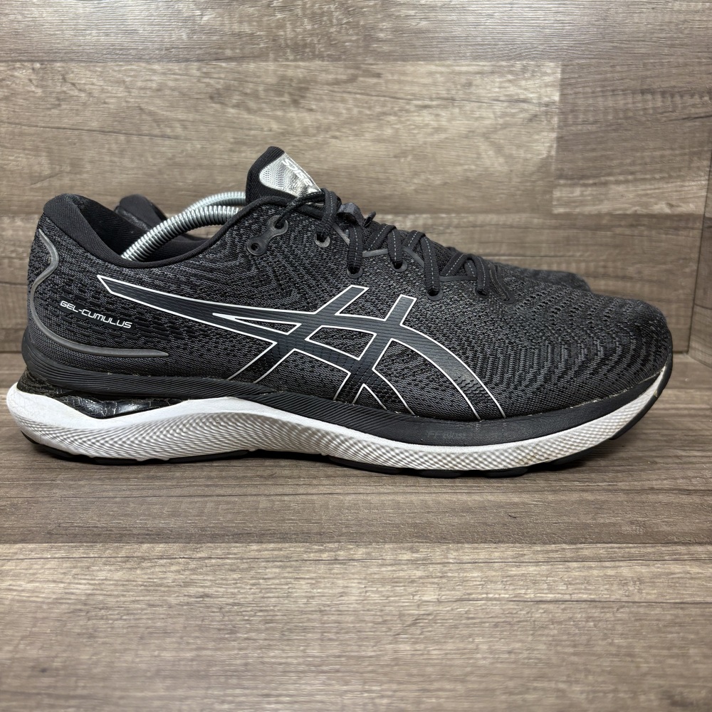 Asics Gel-Cumulus 24 Black Mens US Size 12.5 EUR 47 1011B366 Running Shoes